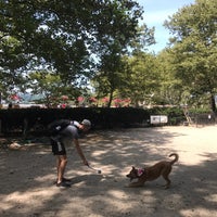 Photo taken at West 105th Street Dog Run - Riverside Park by Allie B. on 8/27/2017