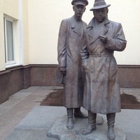 Photo taken at Пам’ятник Жеглову і Шарапову by Ksu L. on 10/21/2012