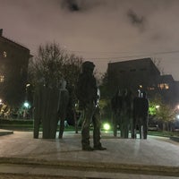 Photo taken at Памятник Иосифу Бродскому by Алексей on 11/4/2018