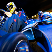 Photo taken at High Voltage Indoor Karting by High Voltage Indoor Karting on 1/15/2015