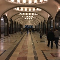 Photo taken at metro Mayakovskaya by Dmitry G. on 6/22/2017