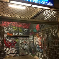 Photo taken at U Heinrich-Heine-Straße by Shelley H. on 1/25/2017