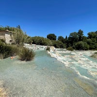 Photo taken at Cascate del Mulino (o del Gorello) by Nabil on 6/30/2022