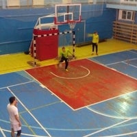 Photo taken at Баскетбольный зал СПбГУГА by Дмитрий Б. on 1/24/2016