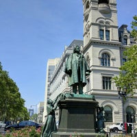 Photo taken at Cadman Plaza Henry Ward Beecher Monument by Andrew F. on 6/26/2016
