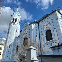 Photo taken at Kostol sv. Alžbety (The Blue Church) by Brad B. on 3/25/2024