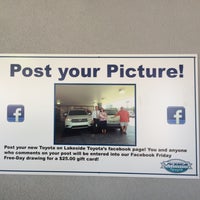 Photo taken at Lakeside Toyota by Rob H. on 2/10/2015