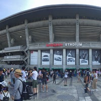 Photo taken at Nissan Stadium by Miwako on 8/4/2018