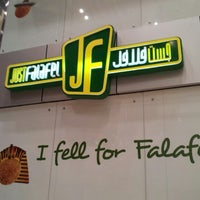 Photo taken at Just Falafel by Alaa C. on 11/27/2012