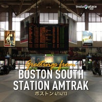 Photo taken at South Station Terminal (MBTA / Amtrak) by Osamu 隊. on 4/14/2013