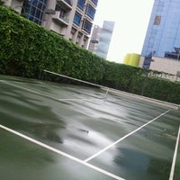 Photo taken at Tennis Court at Soleil @ Sinaran by Fonzy A. on 11/3/2012