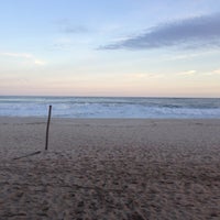 Photo taken at Praia do Recreio dos Bandeirantes by Marcos C. on 4/15/2013