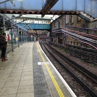Photo taken at Whitechapel London Underground Station by Daniele P. on 5/12/2013