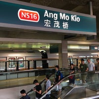 Photo taken at Ang Mo Kio MRT Station (NS16) by Varun P. on 12/30/2017