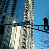 Photo taken at Peachtree St &amp;amp; 7th St by KRick ★. on 3/12/2013