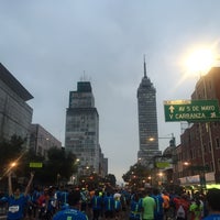 Photo taken at Medio Maratón CDMX by Iván M. on 8/28/2016