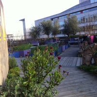 Photo taken at Queen Elizabeth Hall Roof Garden by Sarah O. on 4/16/2013