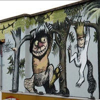 Photo taken at Where the Wild Things Are Mural by Sarah O. on 9/12/2014