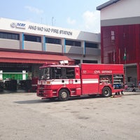 Photo taken at Ang Mo Kio Fire Station by Janicia T. on 10/25/2014