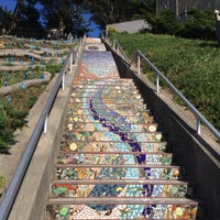 Photo taken at Golden Gate Heights Mosaic Stairway by Paul K. on 4/5/2015