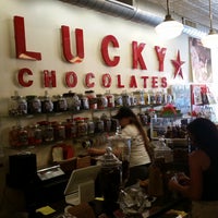 Photo taken at Lucky Chocolates, Artisan Sweets And Espresso by Jackie G. on 8/7/2016