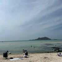 Photo taken at Keumneung Beach by Jiyoung K. on 5/25/2023