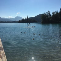 Photo taken at Lake Bled by Tuğçe A. on 6/26/2017