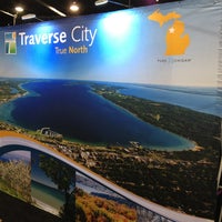 Photo taken at Traverse City Booth #1204 @ Travel &amp;amp; Adventure Show by John S. on 1/26/2013
