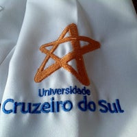 Photo taken at Universidade Cruzeiro do Sul - Campus São Miguel by Marco A. on 2/14/2013