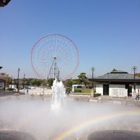 Photo taken at Kasai Rinkai Park Fountain by Takaya A. on 4/12/2013