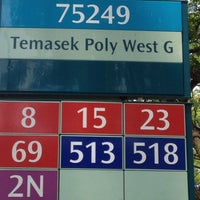 Photo taken at Bus Stop 75249 (Temasek Polytechnic West Gate) by Jeffrey N. on 4/24/2013