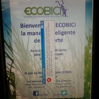 Photo taken at Ecobici 248 by Moyole .. on 10/22/2012