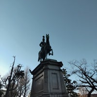 Photo taken at Equestrian Statue of Prince Komatsu Akihito by Durio z. on 3/10/2024
