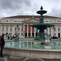 Photo taken at Rossio Square by Sjs S. on 3/18/2018
