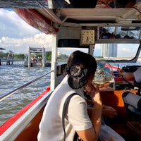 Photo taken at ท่าเรือพระปิ่นเกล้า (Pra Pinklao Bridge Pier) N12 by Siwapon L. on 10/22/2018