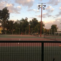 Photo taken at Canchas De Tenis (Velódromo) by Estefania G. on 6/5/2018