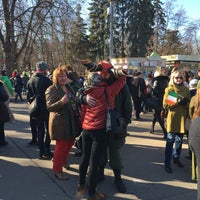 Photo taken at Каток «Сокольники» by AE on 3/14/2015