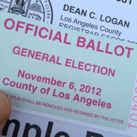 Photo taken at Voting at Marina Del Rey Middle School by Slamm A. on 11/7/2012