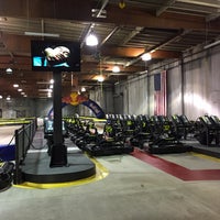 Photo taken at Racer&amp;#39;s Edge Indoor Karting by Hmud A. on 2/23/2015