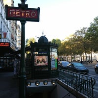Photo taken at Métro Porte de Pantin [5] by NOIR on 10/14/2017