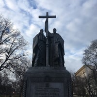 Photo taken at Памятник Кириллу и Мефодию by gigabass on 3/8/2020
