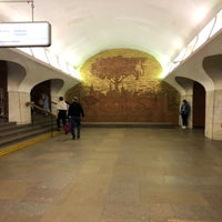 Photo taken at metro Borovitskaya by gigabass on 5/16/2021