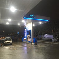 Photo taken at Газпромнефть АЗС № 104 by gigabass on 4/1/2018