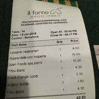 Photo taken at Il Forno Siem Reap by gigabass on 1/12/2018