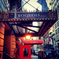 Photo taken at The Iroquois New York by Maria O. on 1/18/2013