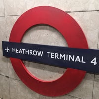 Photo taken at Heathrow Terminal 4 London Underground Station by Teay-トゥーイ Z. on 11/15/2019