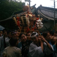 Photo taken at 立川諏訪神社例大祭 by nyarome m. on 8/23/2014