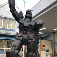 Photo taken at Gundam monument statue &amp;quot;From the Earth&amp;quot; by たまごん on 11/2/2021