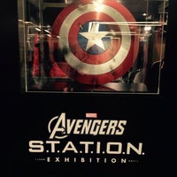 Photo taken at S.T.A.T.I.O.N. (The Avengers Exhibition) by Laura V. on 12/29/2014