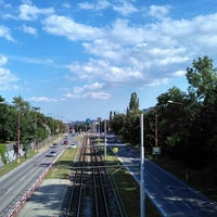 Photo taken at Karlova Ves (tram) by Dávid B. on 7/10/2015